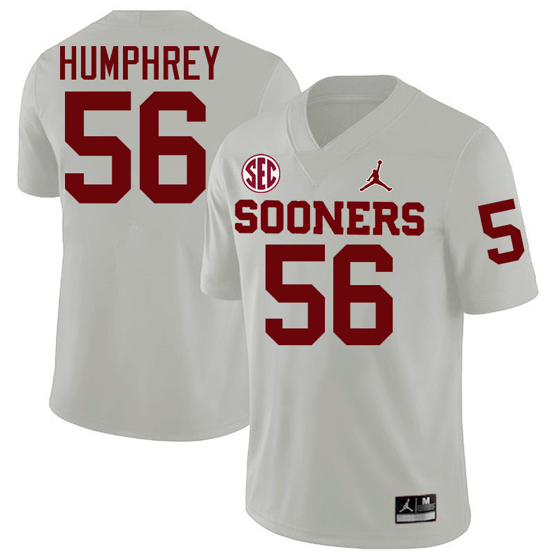 Oklahoma Sooners #56 Creed Humphrey College Football Jerseys,Uniforms-White Oklahoma Sooners #56 Creed Humphrey College Football Jerseys,Uniforms-White